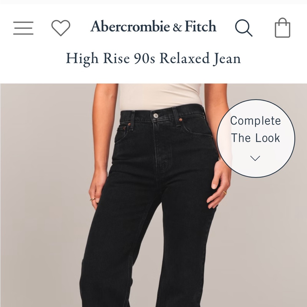 Abercrombie & Fitch 90s Relaxed Jean High Rise